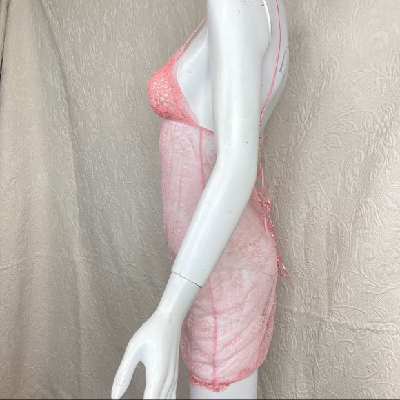 Victoria’s Secret Sheer Lace Up Back Sexy Slip - Picture 8 of 14